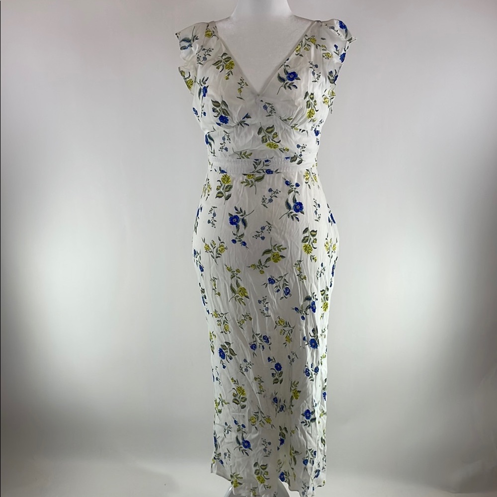 Jason Wu Floral Ruffle Midi Dress, 12 - Picture 6 of 17